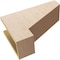 Ekena Millwork 6"W x 18"D x 12"H Classic Clemmons Rough Cedar Woodgrain TimberThane Corbel, Primed Tan CORUR06X18X12CLERCPR - alternate 3